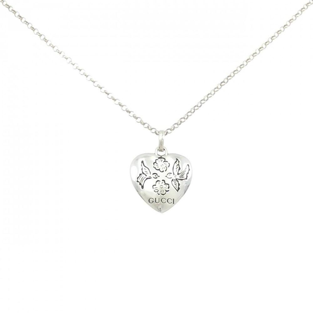 GUCCI Silver Heart Necklace